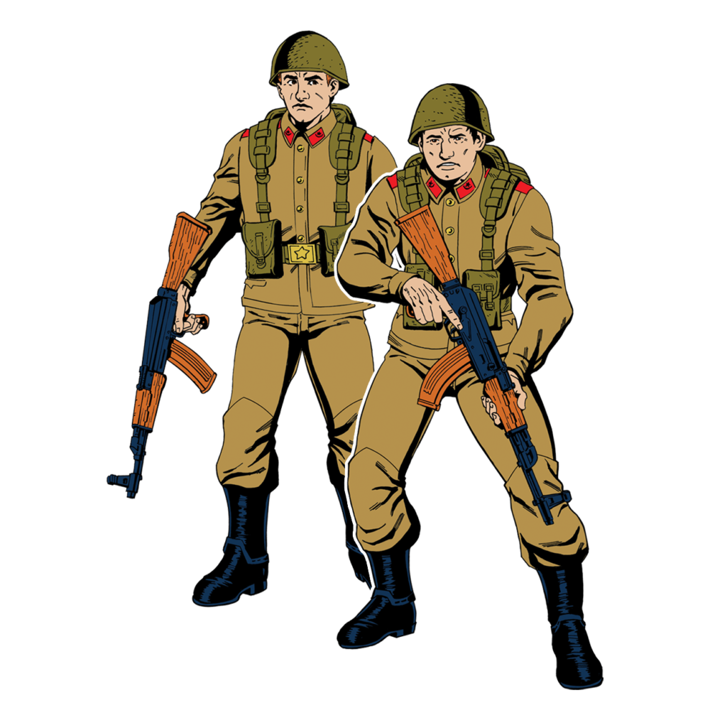 Red Army Soldiers Character Image
